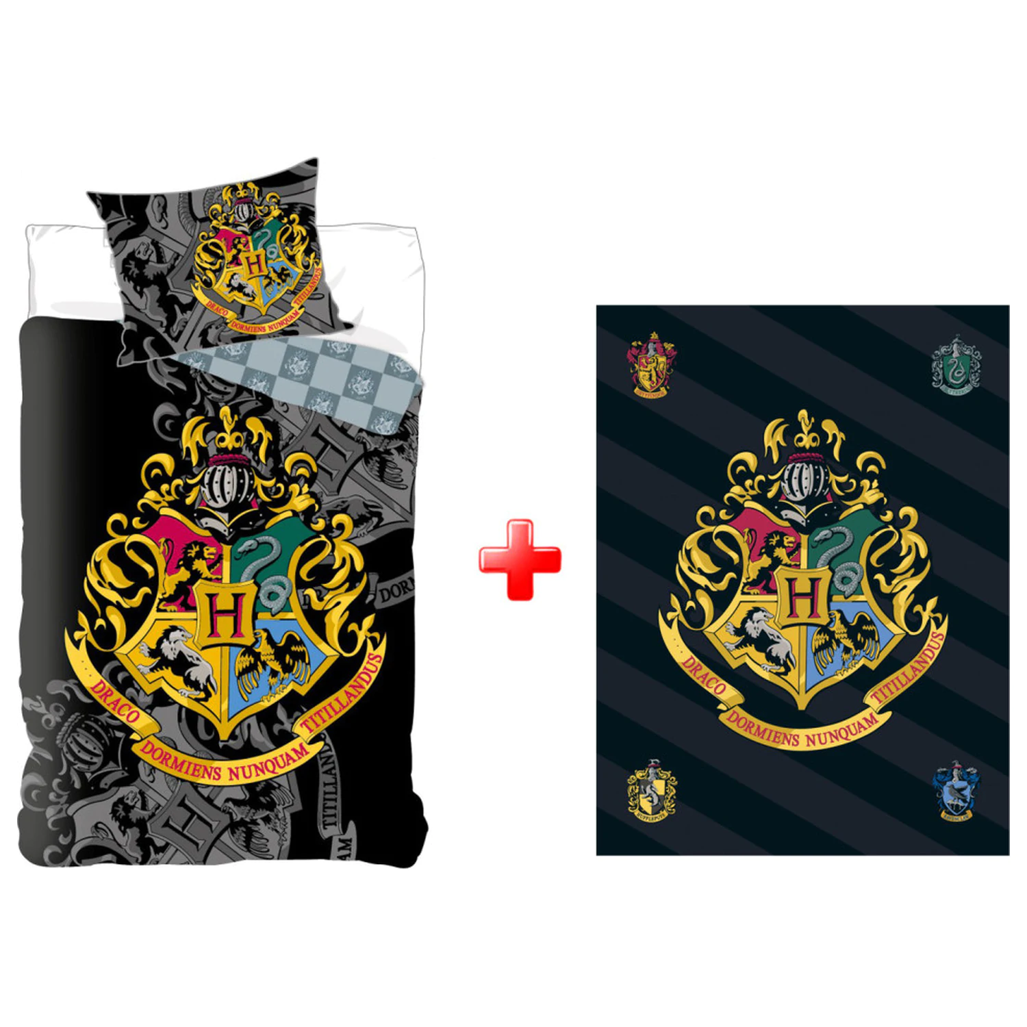 Harry Potter Houses Súprava obliečok na paplón a fleecovej deky produktová fotografia