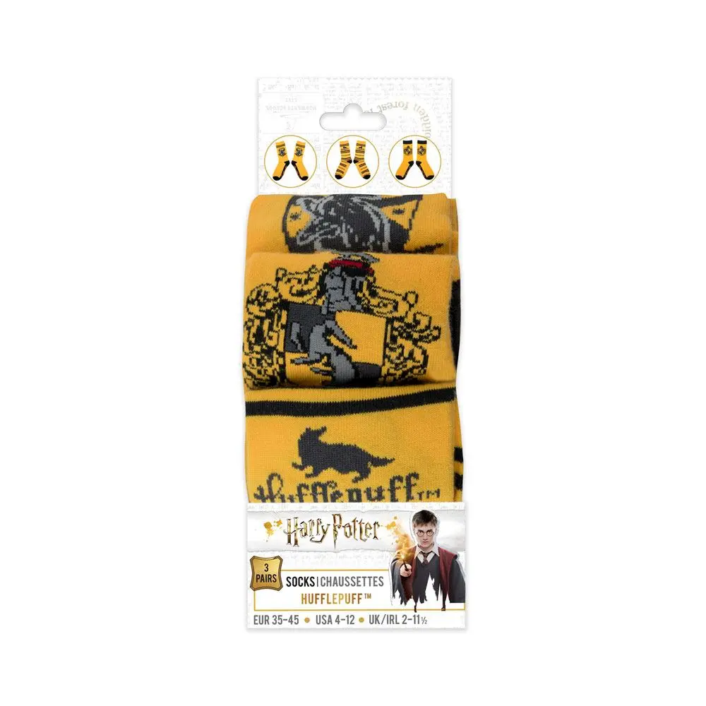 Harry Potter Socks 3-kusový balíček Hufflepuff termékfotó