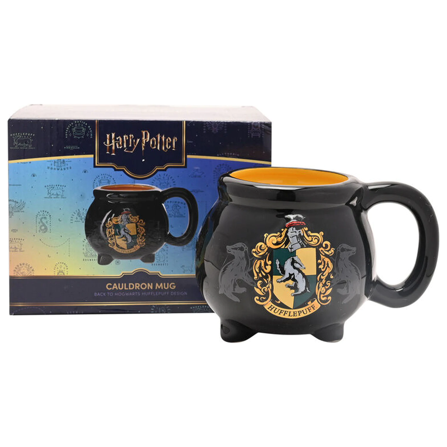 Harry Potter Hufflepuff hrnček kotlík produktová fotografia