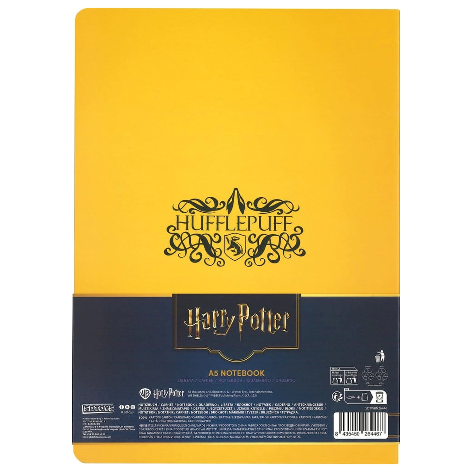 Harry Potter mäkká väzba Zápisník Hufflepuff 21 cm produktová fotografia