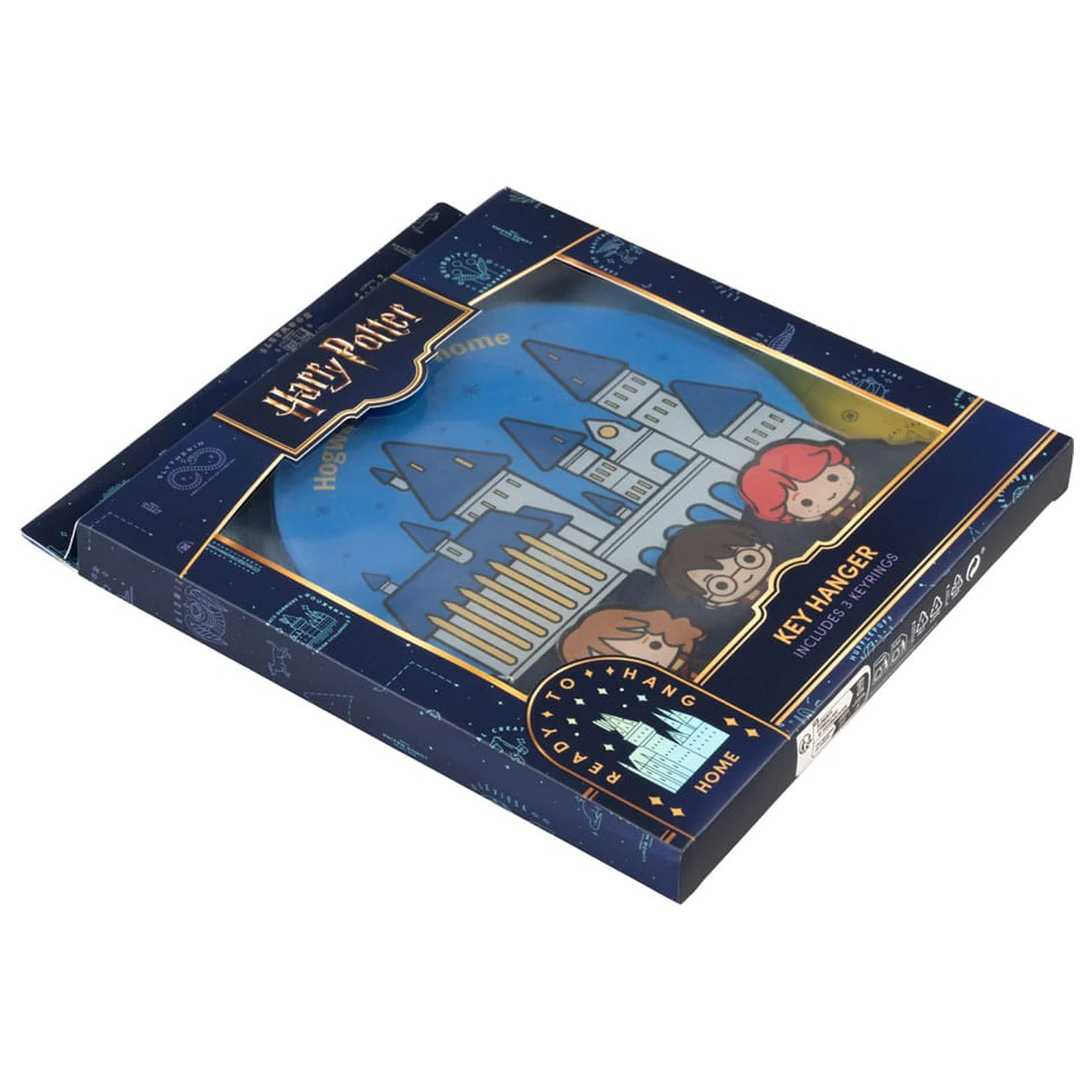 Harry Potter Vešiak na kľúče vrátane 3 krúžkov na kľúče produktová fotografia