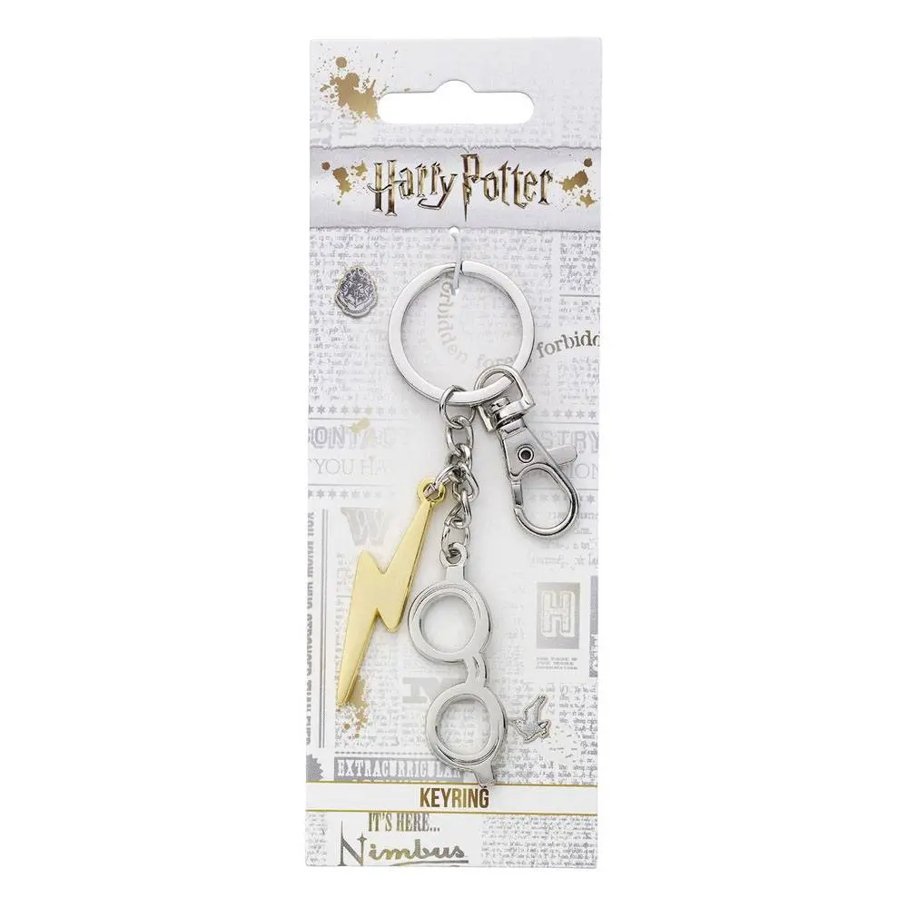 Harry Potter Keychain Lightening Bolt & Glasses (postriebrený) termékfotó