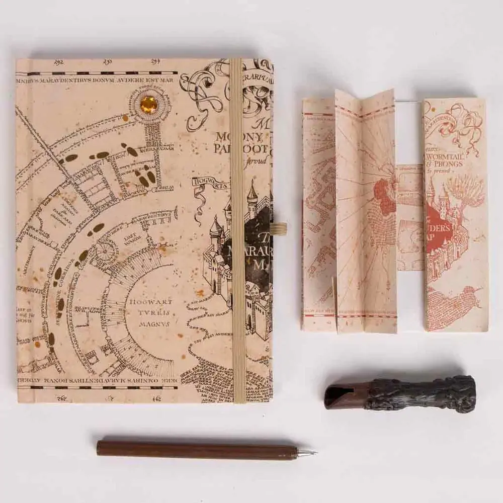 Harry Potter Stationery Set Marauder's Map - papiernická súprava produktová fotografia