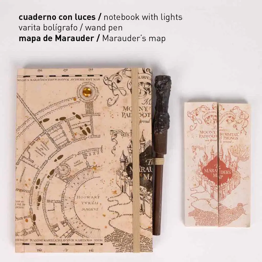 Harry Potter Stationery Set Marauder's Map - papiernická súprava produktová fotografia
