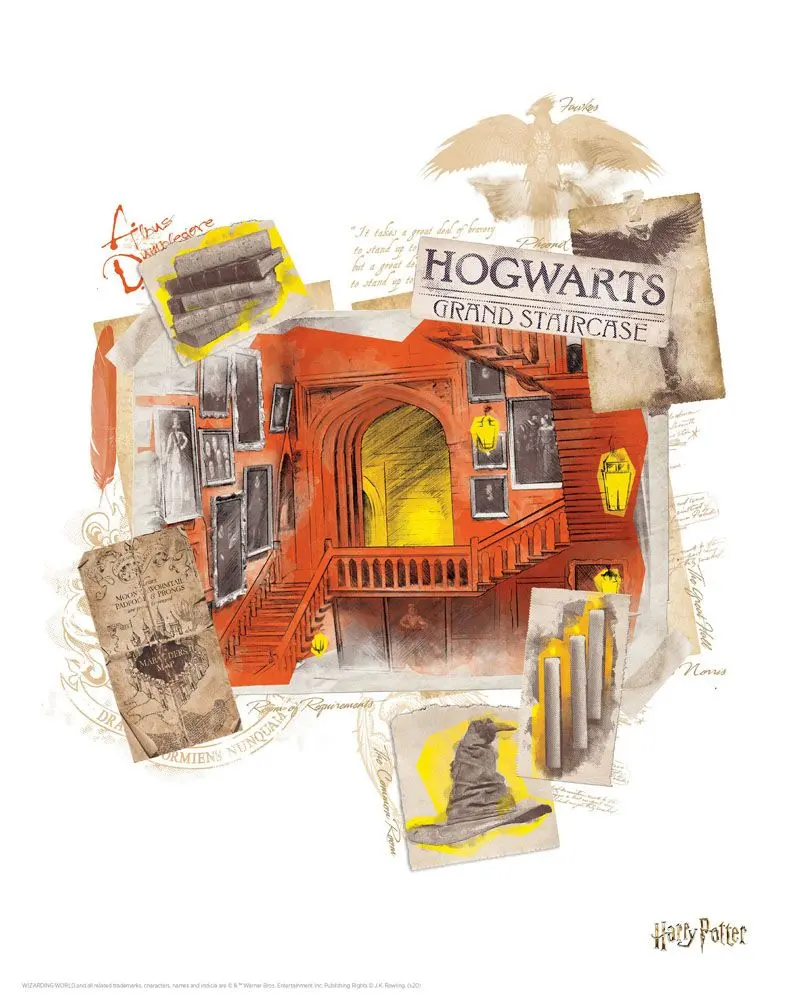 Harry Potter sada 10 litografií 36 x 28 cm produktová fotografia