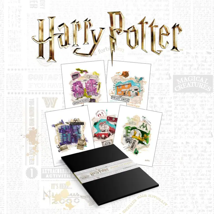 Harry Potter sada 10 litografií 36 x 28 cm produktová fotografia
