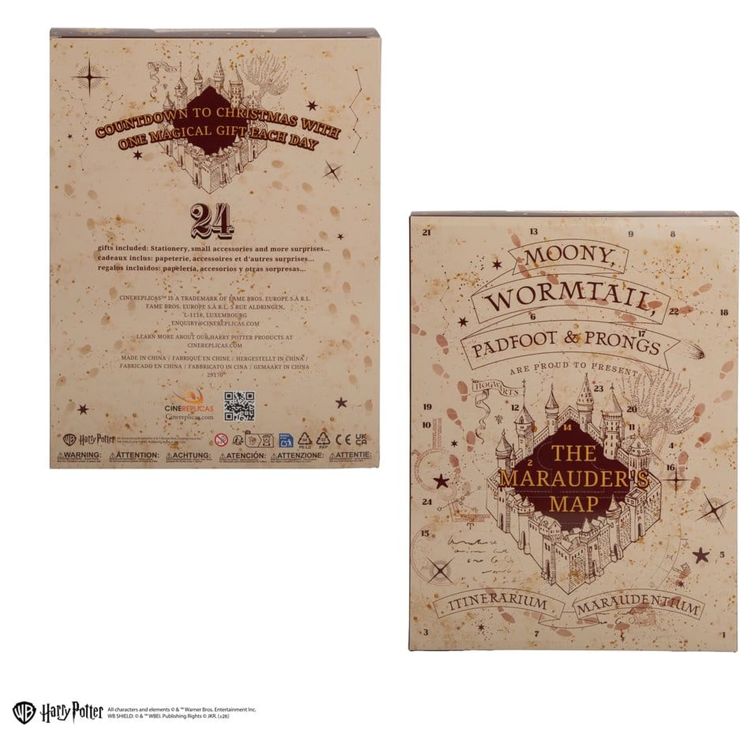 Harry Potter Adventný kalendár Marauder's Map New Edition 2026 produktová fotografia