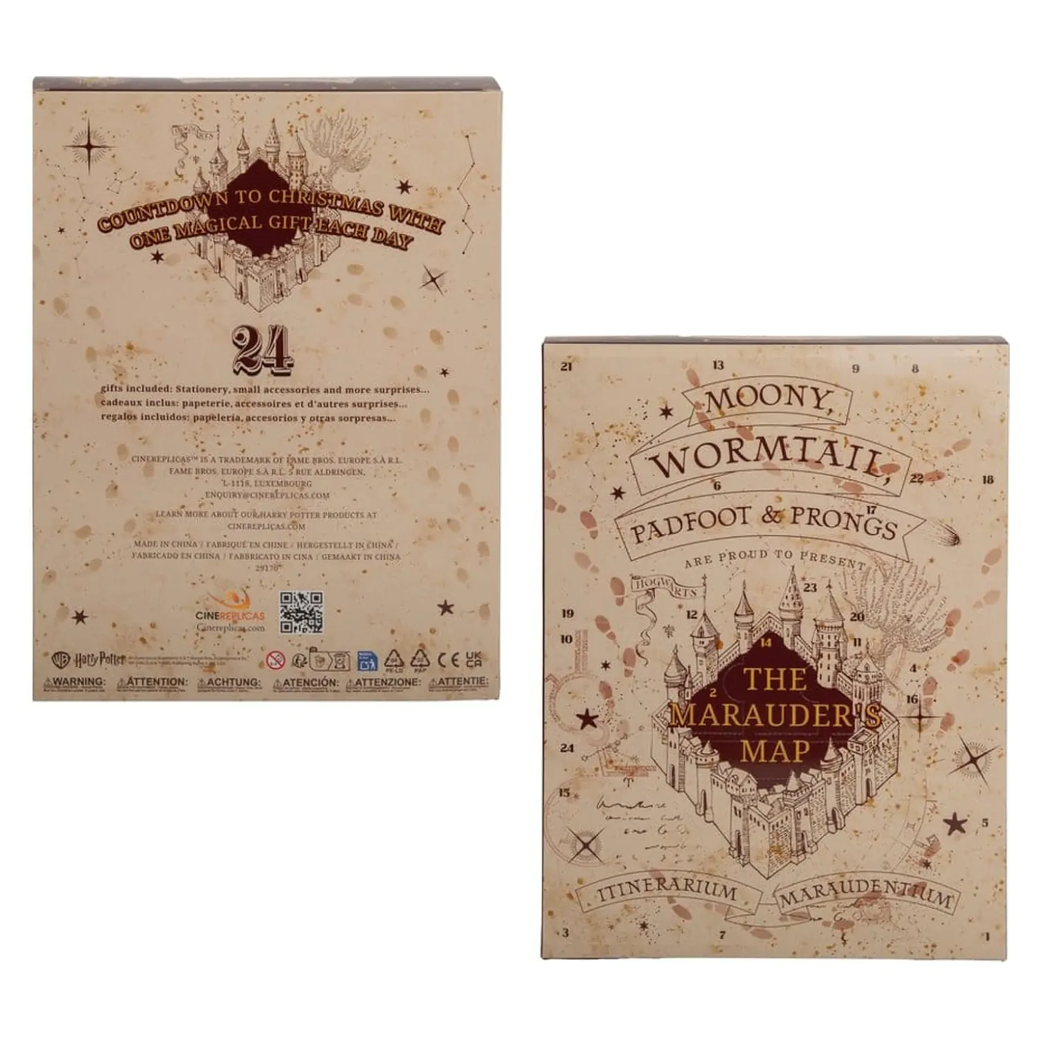 Harry Potter Adventný kalendár Marauder's Map New Edition 2026 produktová fotografia