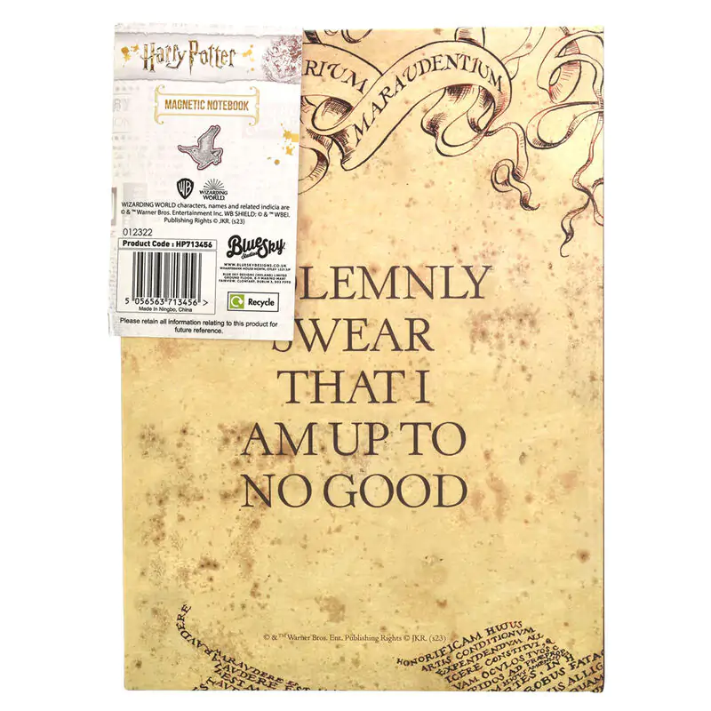 Harry Potter Marauders Map A5 zápisník produktová fotografia