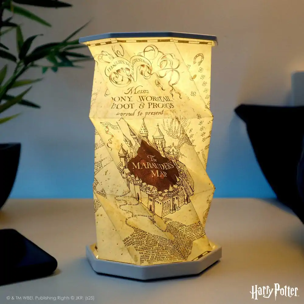 Harry Potter skladacia lampa Marauders Map 15 cm produktová fotografia