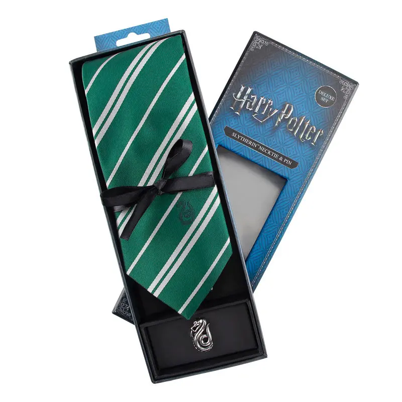 Harry Potter Kravatta & Fém Kitűző Deluxe Box Slytherin termékfotó