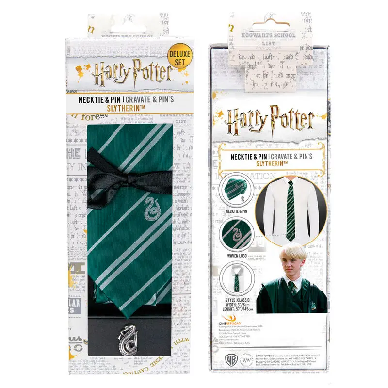 Harry Potter Kravatta & Fém Kitűző Deluxe Box Slytherin termékfotó