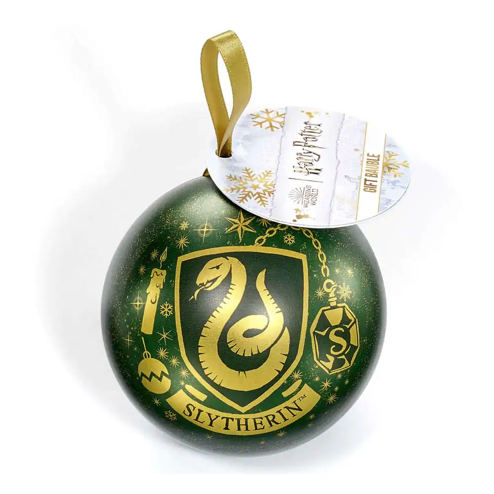 Harry Potter ozdoba na stromček s náhrdelníkom Slytherin produktová fotografia