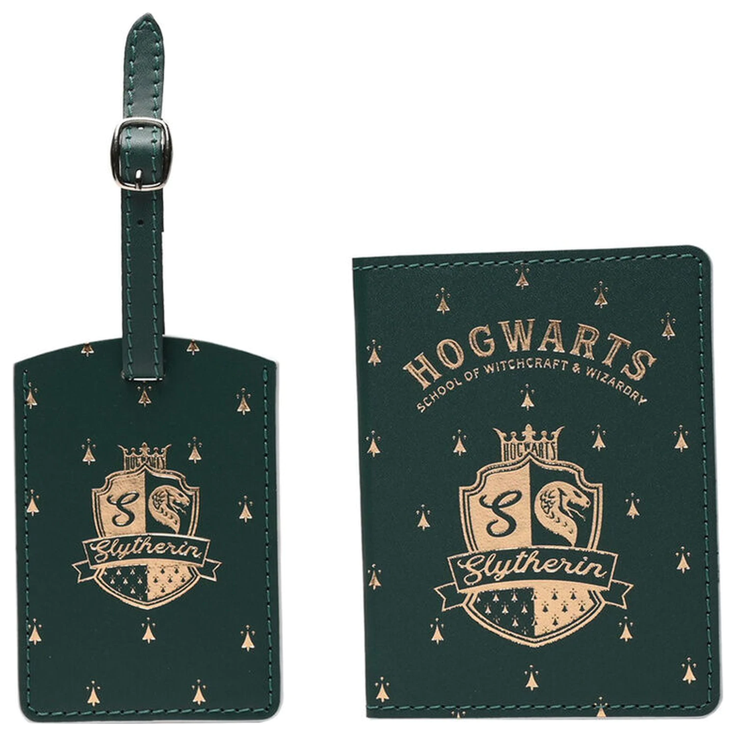 Harry Potter Slytherin držiak na pas a menovka na batožinu produktová fotografia