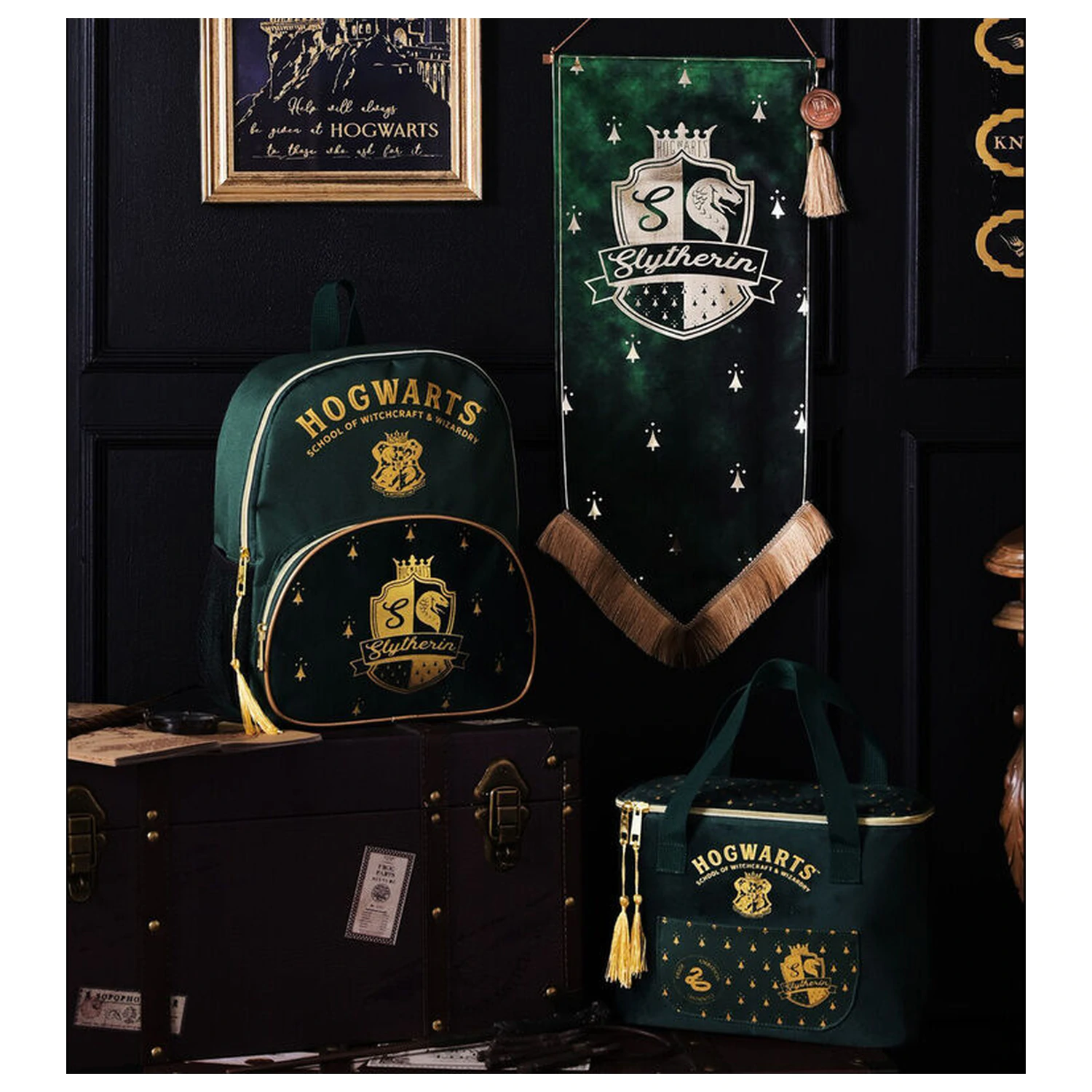 Harry Potter Slytherin taška na obed produktová fotografia