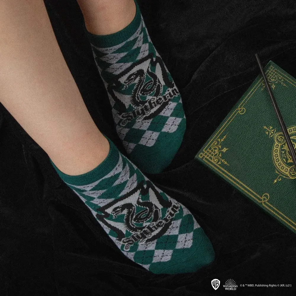 Harry Potter ponožky do členku 3 pack Slytherin termékfotó