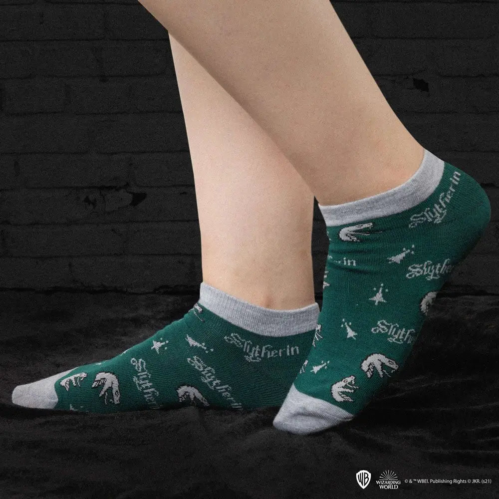 Harry Potter ponožky do členku 3 pack Slytherin termékfotó