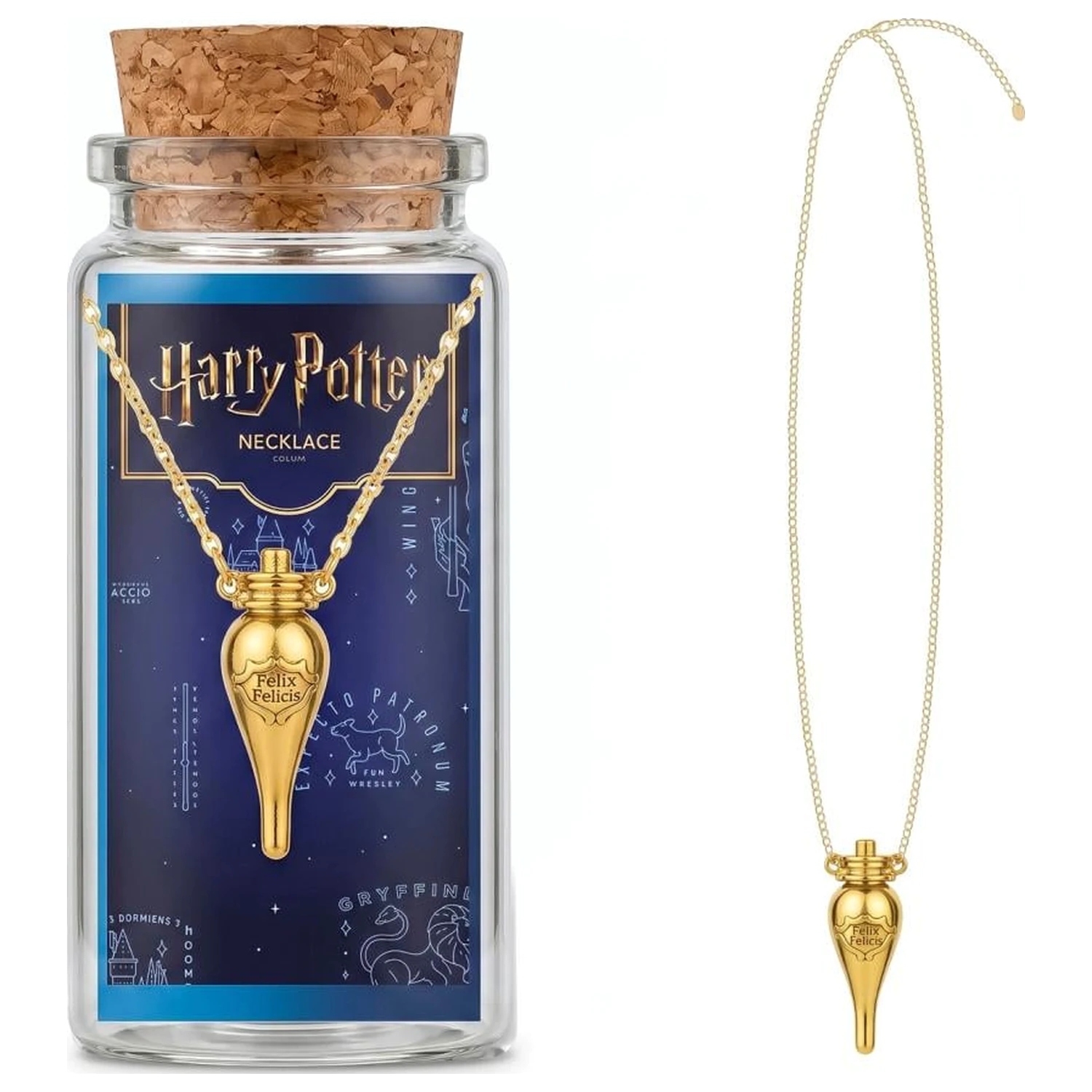 Harry Potter náhrdelník vo vitríne produktová fotografia