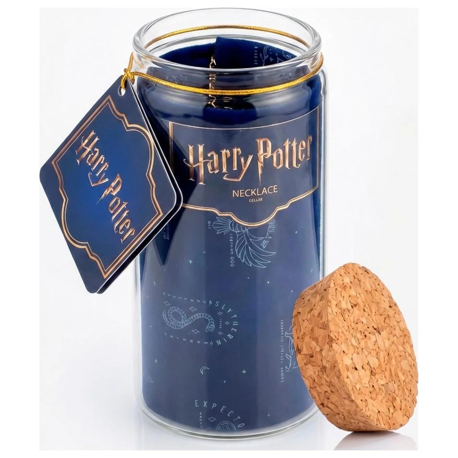Harry Potter náhrdelník vo vitríne produktová fotografia