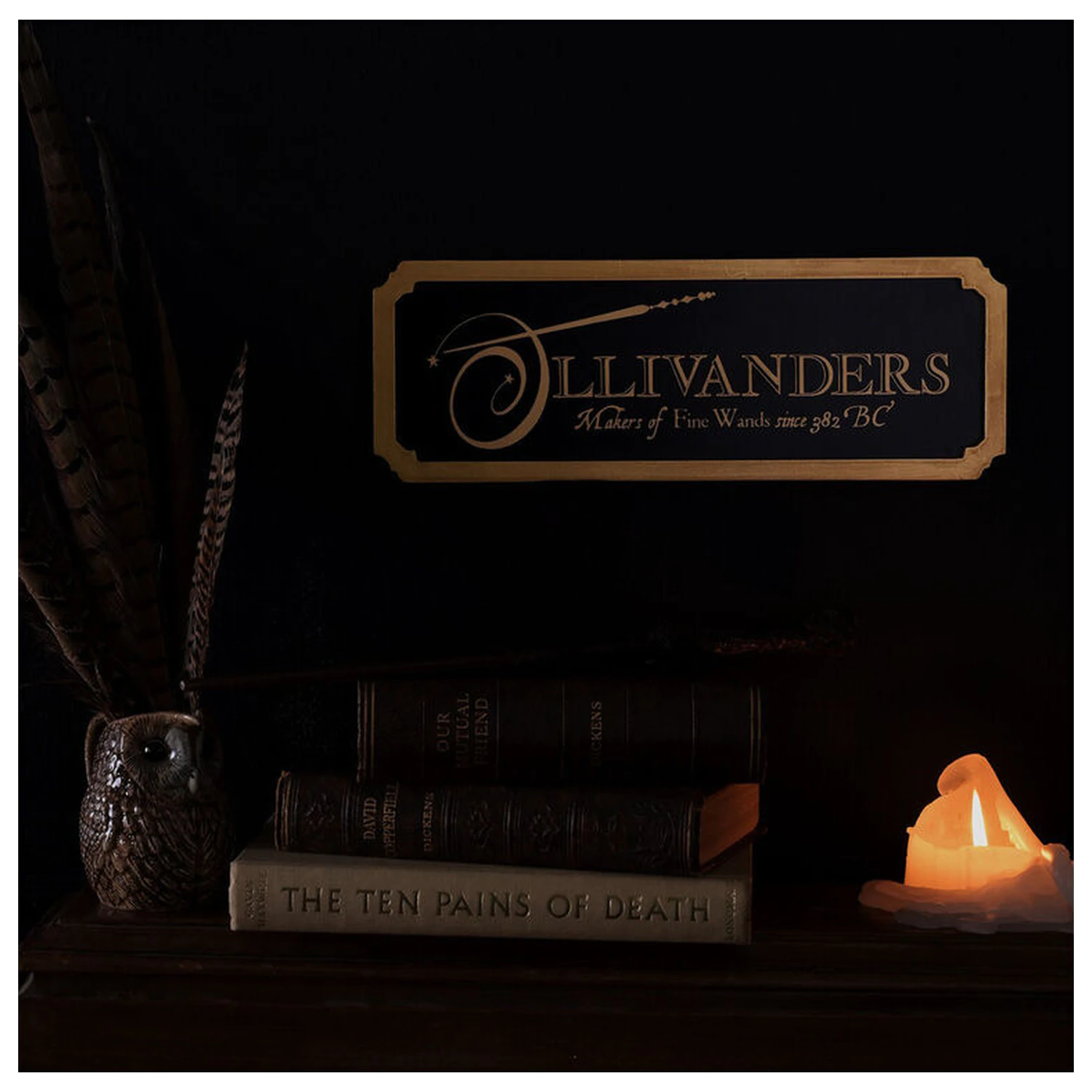 Harry Potter Ollivanders ceduľa produktová fotografia