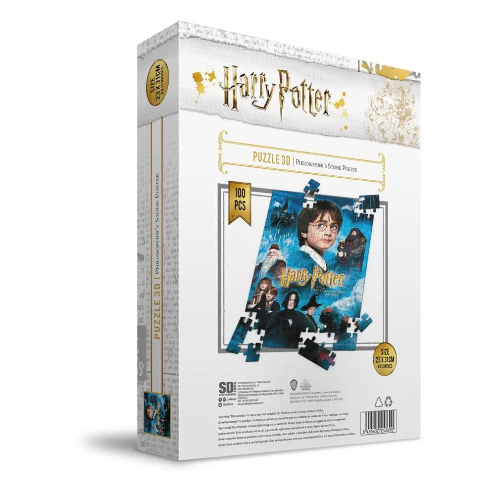 Harry Potter Puzzle s 3D efektom a plagátom Philosopher's Stone (100 dielikov) produktová fotografia