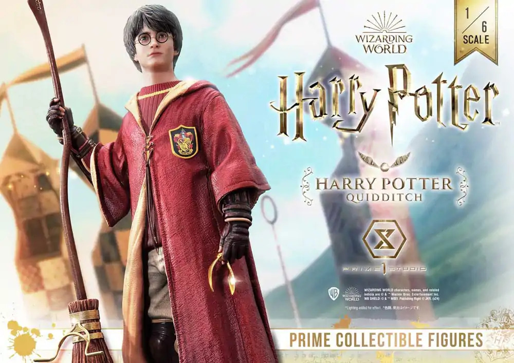 Harry Potter Prime Zberateľská socha 1/6 Harry Potter Quidditch Edition 31 cm termékfotó