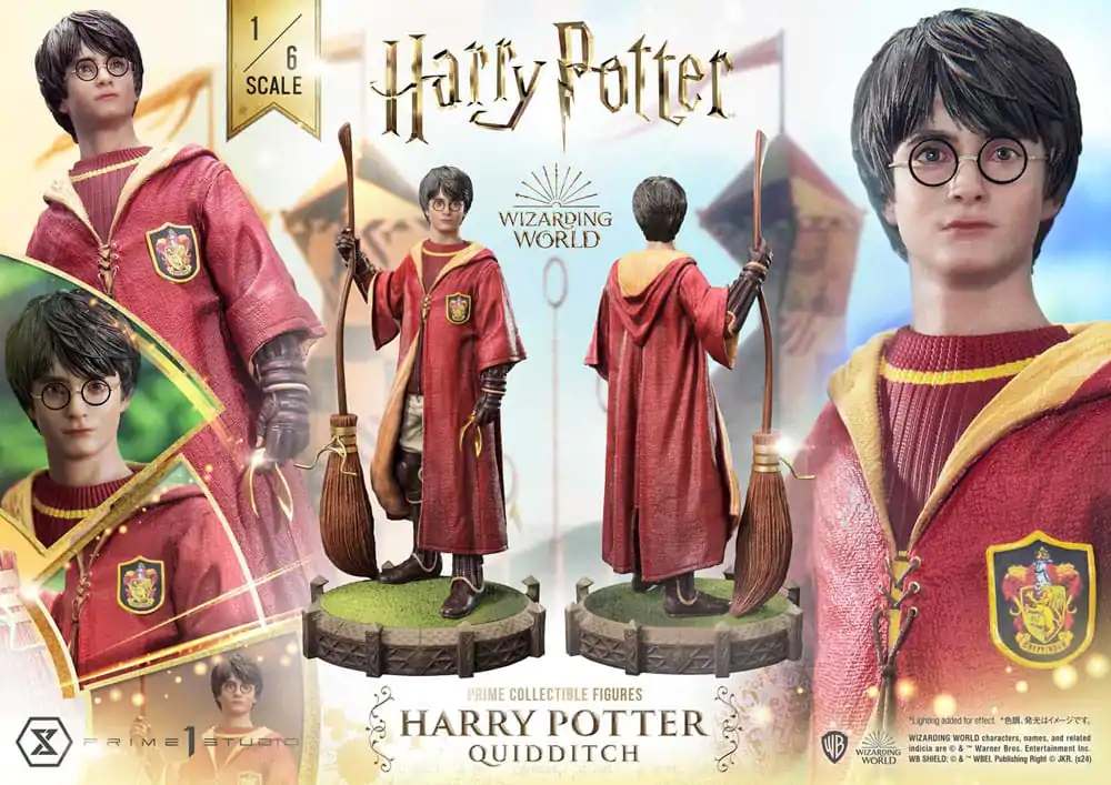 Harry Potter Prime Zberateľská socha 1/6 Harry Potter Quidditch Edition 31 cm termékfotó