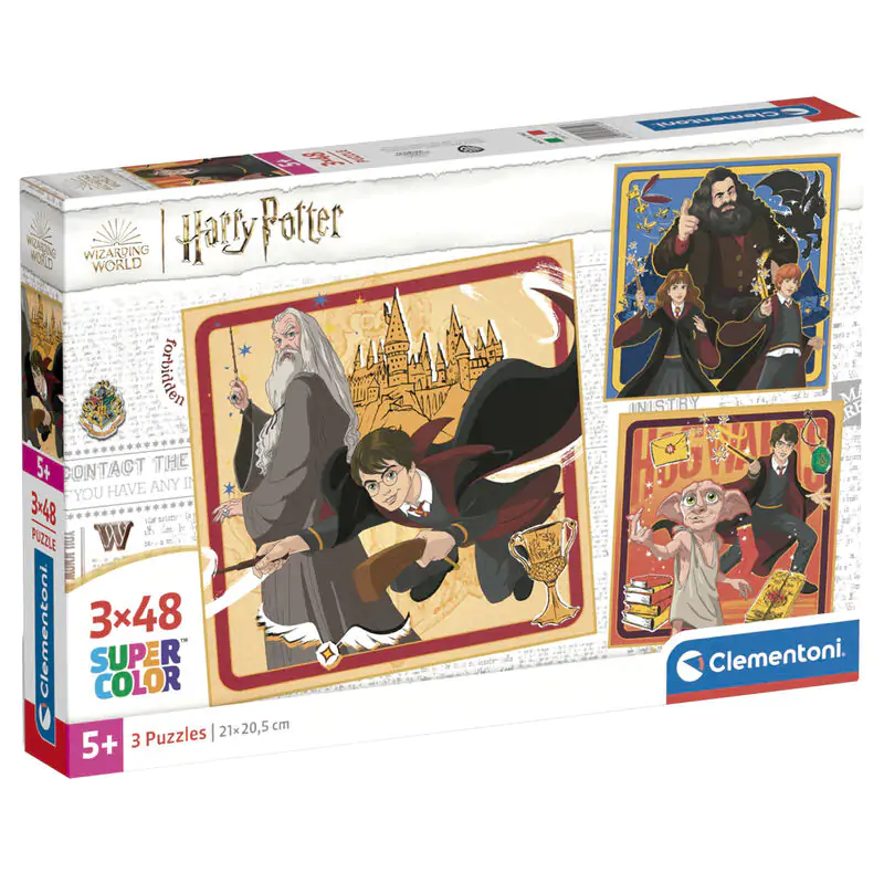 Harry Potter puzzle 3x48 dielikov produktová fotografia