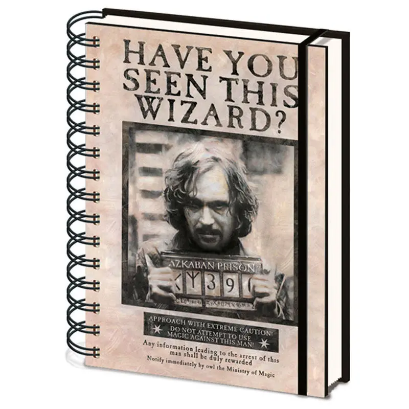 Harry Potter zápisník A5 Wanted Sirius Black produktová fotografia