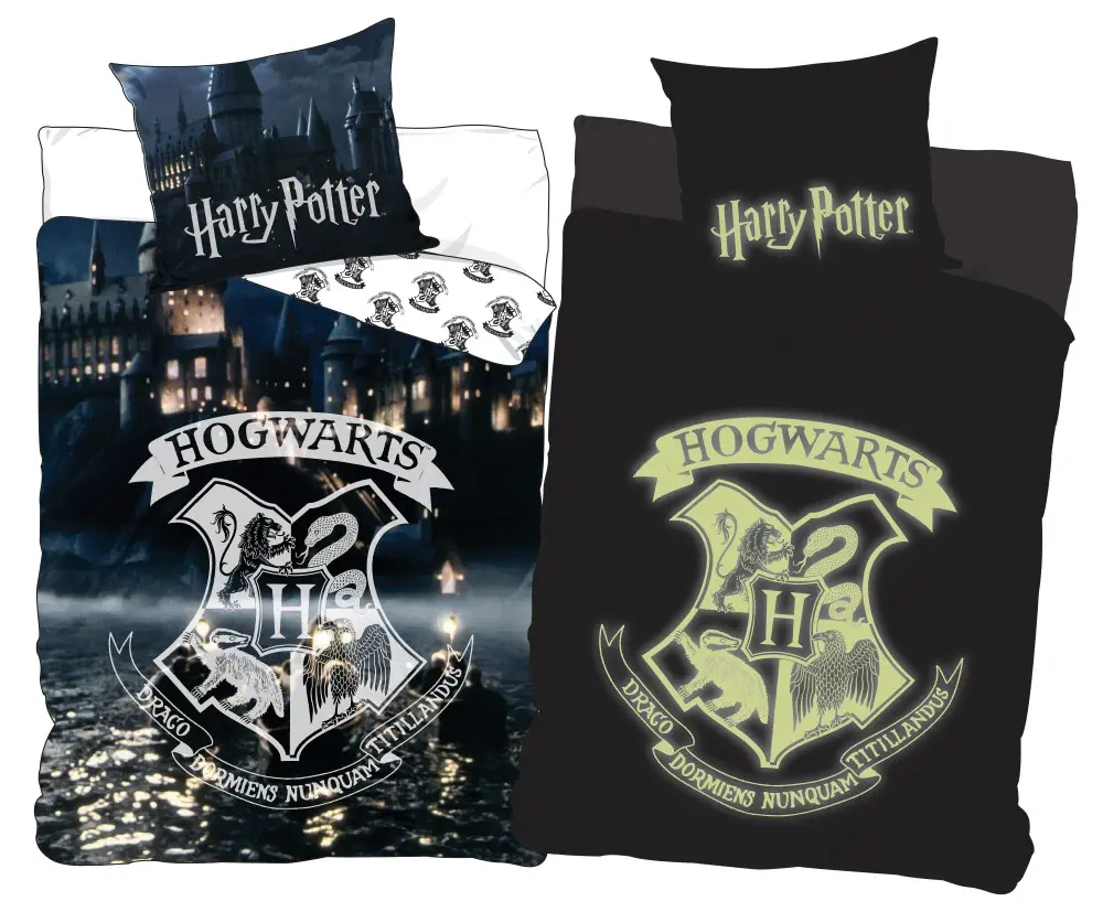 Harry Potter Glow in the Dark Obliečka na perinu 140x200cm, 70x90cm produktová fotografia