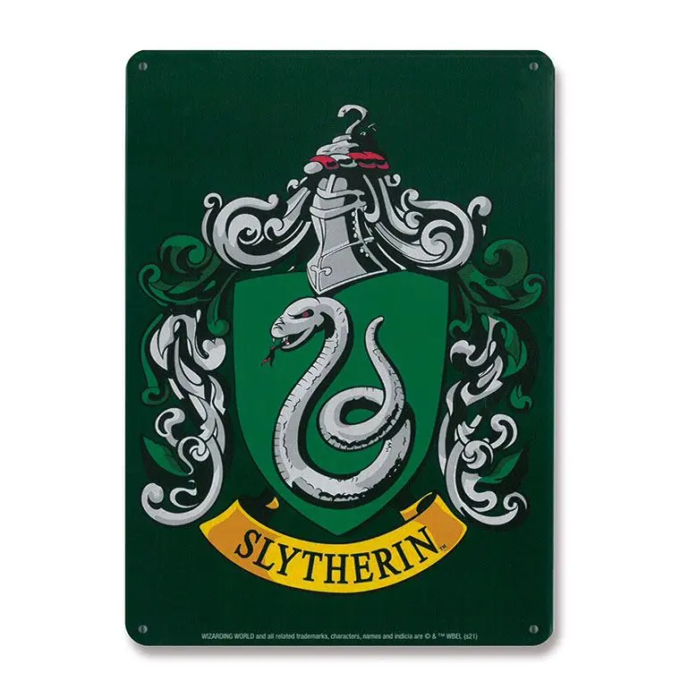 Harry Potter Tin Sign Slytherin 15 x 21 cm termékfotó