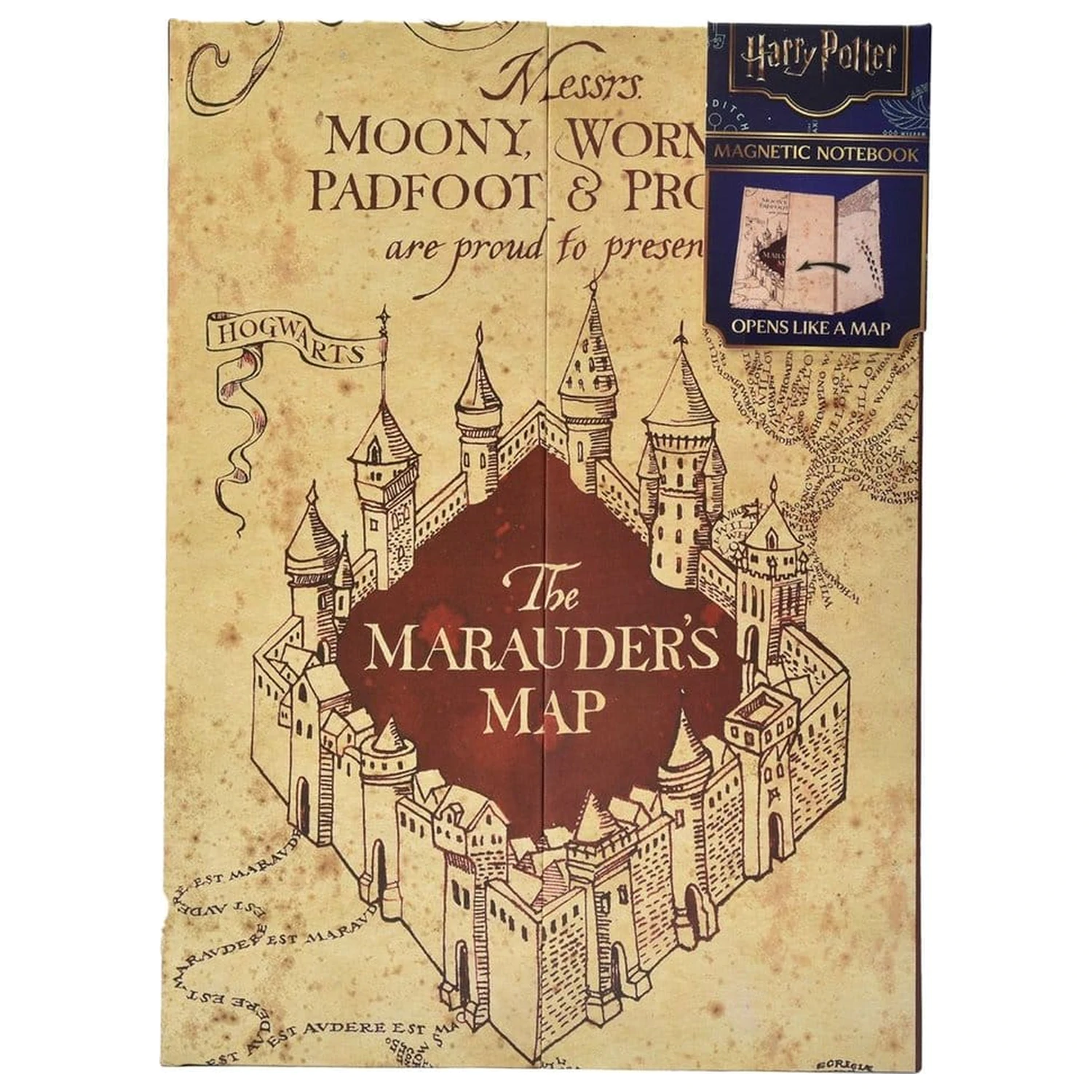 Harry Potter Zápisník A5 Marauder's Map produktová fotografia