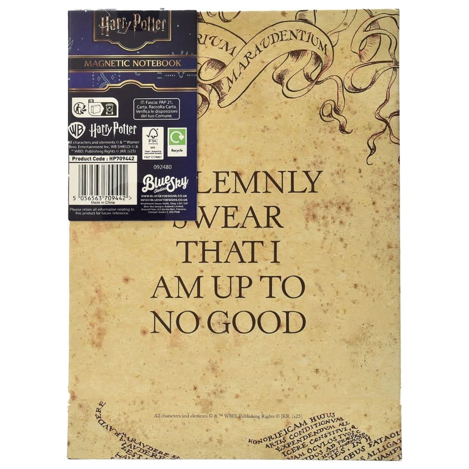 Harry Potter Zápisník A5 Marauder's Map produktová fotografia