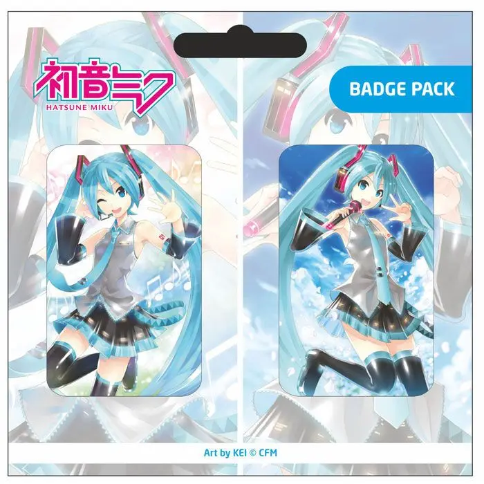 Hatsune Miku odznaky 2-balenie Sada A produktová fotografia