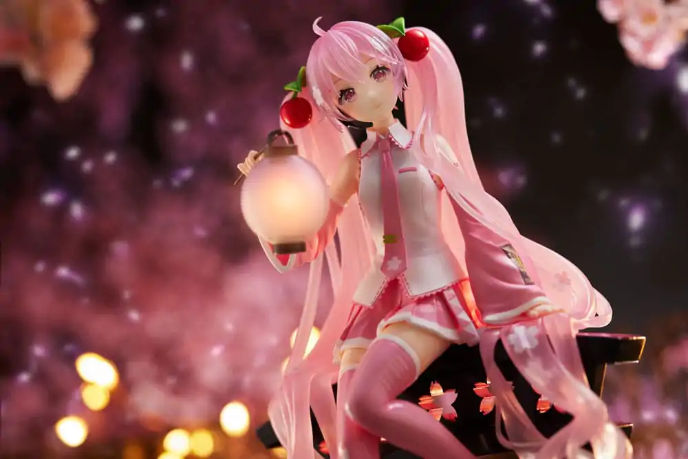Hatsune Miku AMP PVC Socha Sakura Miku Lantern Ver. Reissue 20 cm produktová fotografia