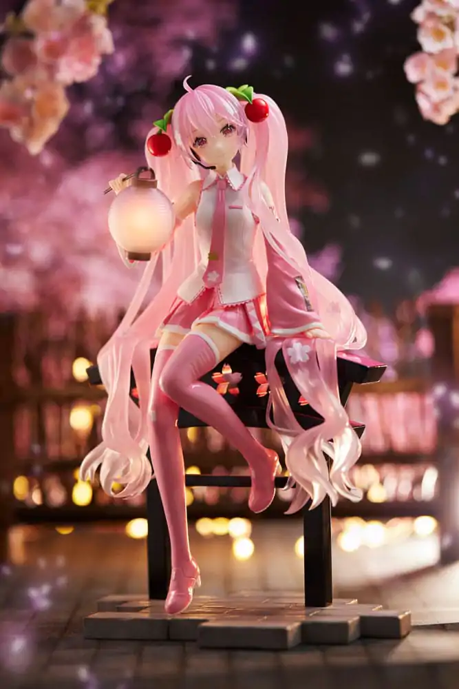 Hatsune Miku AMP PVC Socha Sakura Miku Lantern Ver. Reissue 20 cm produktová fotografia