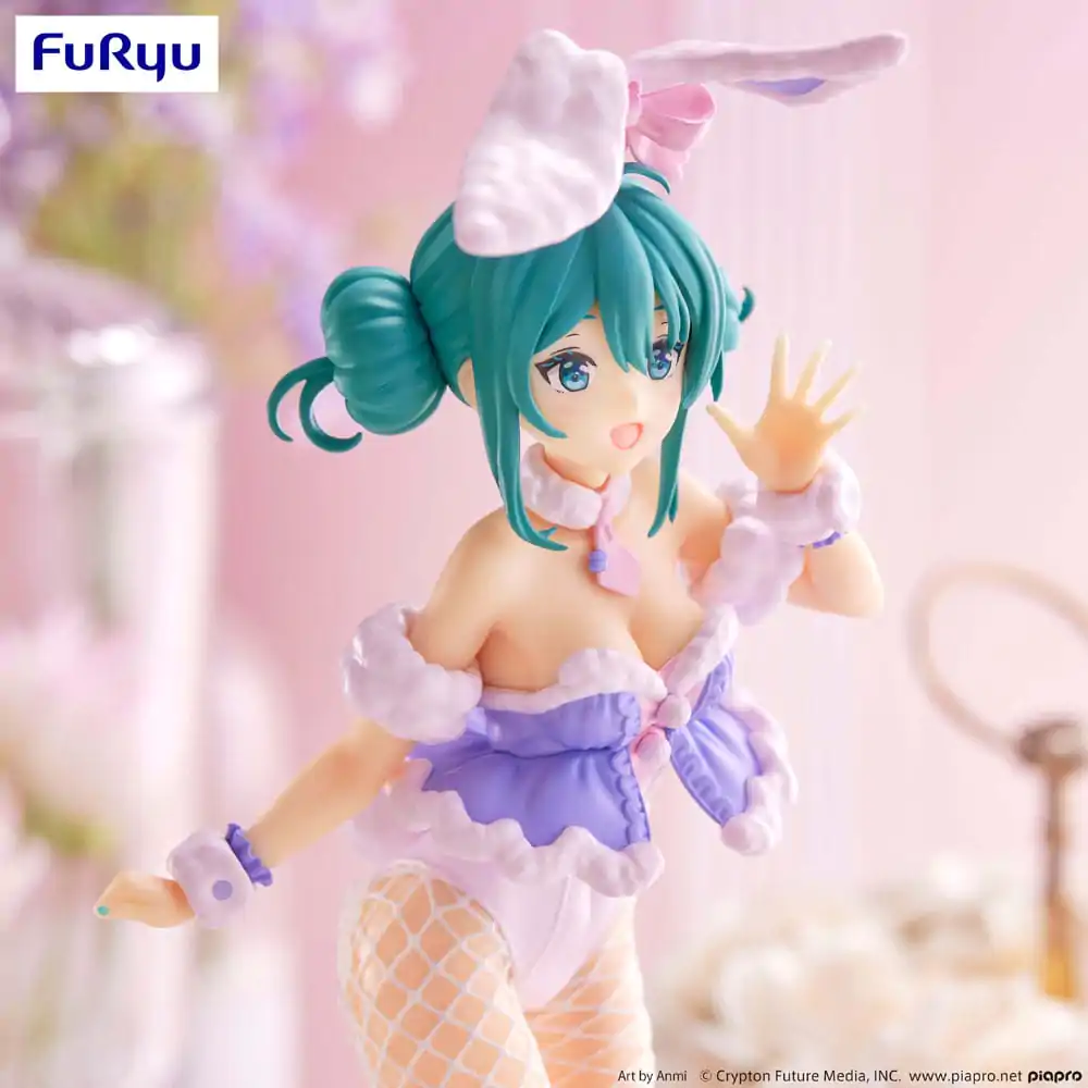 Hatsune Miku BiCute Bunnies PVC socha White Rabbit Purple Color Ver. 28 cm produktová fotografia