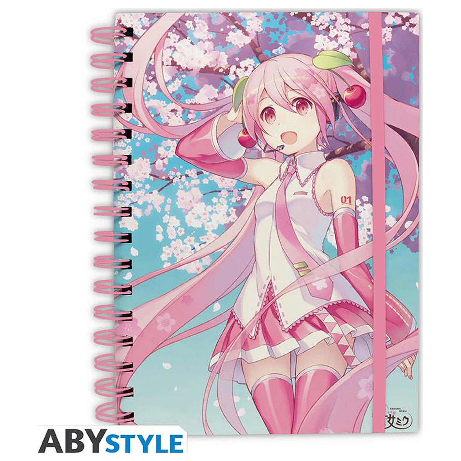 Hatsune Miku Cherry Blossoms zošit A5 špirálový produktová fotografia