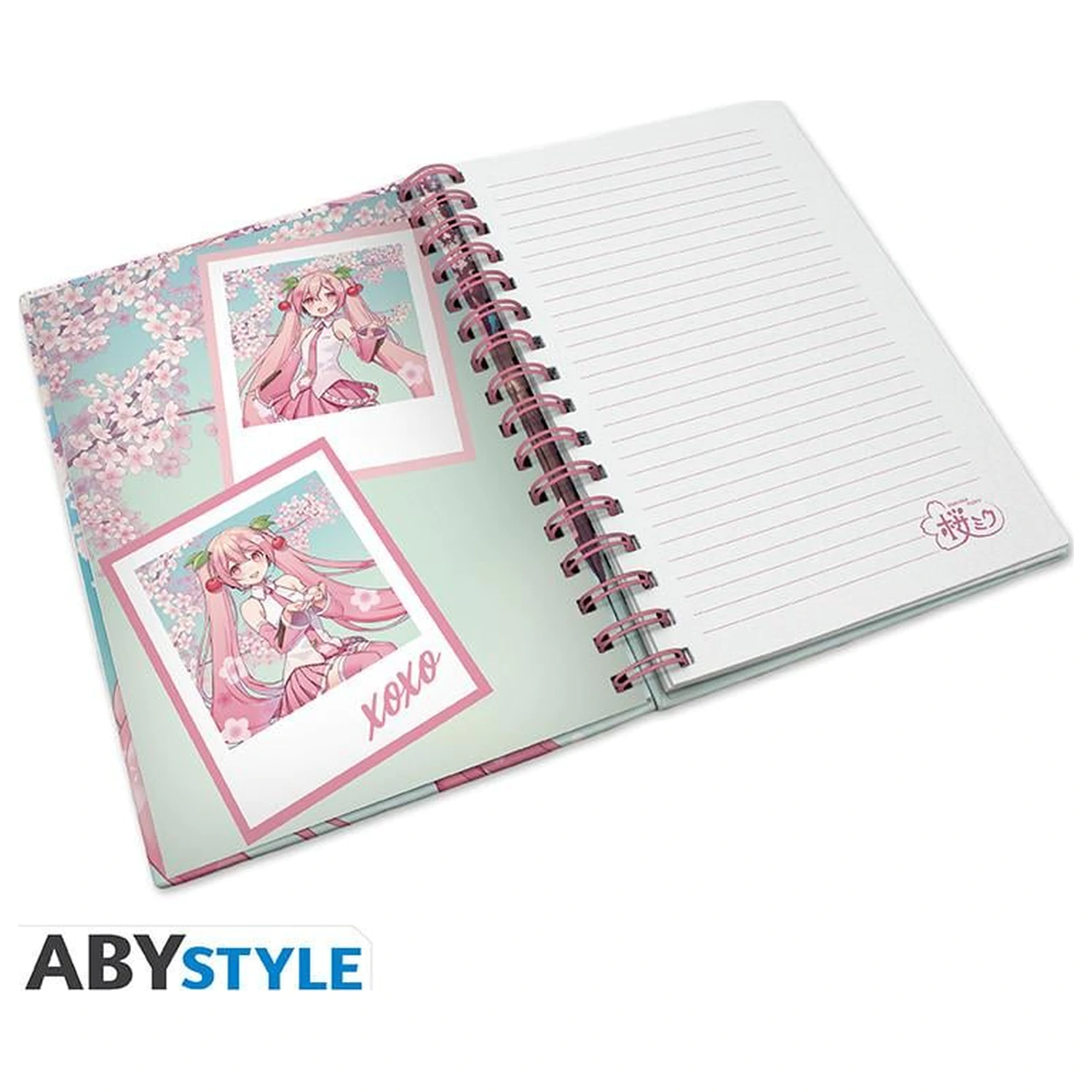 Hatsune Miku Cherry Blossoms zošit A5 špirálový produktová fotografia