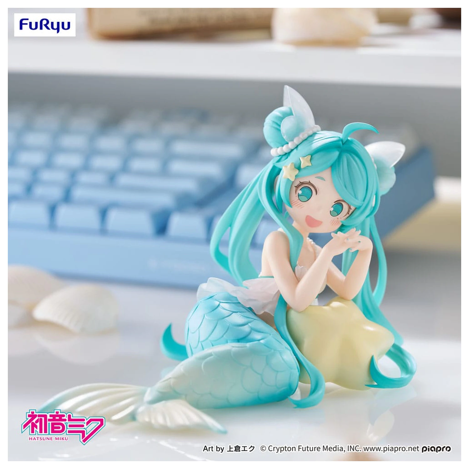 Hatsune Miku Desktop Fairy PVC socha Hatsune Miku Mermaid princess Ver. 9 cm produktová fotografia