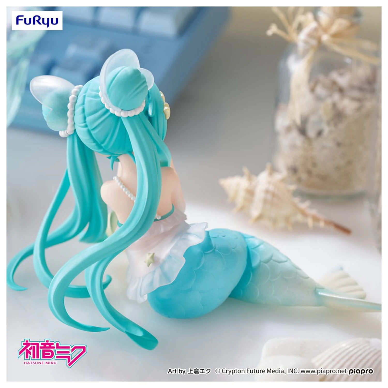 Hatsune Miku Desktop Fairy PVC socha Hatsune Miku Mermaid princess Ver. 9 cm produktová fotografia