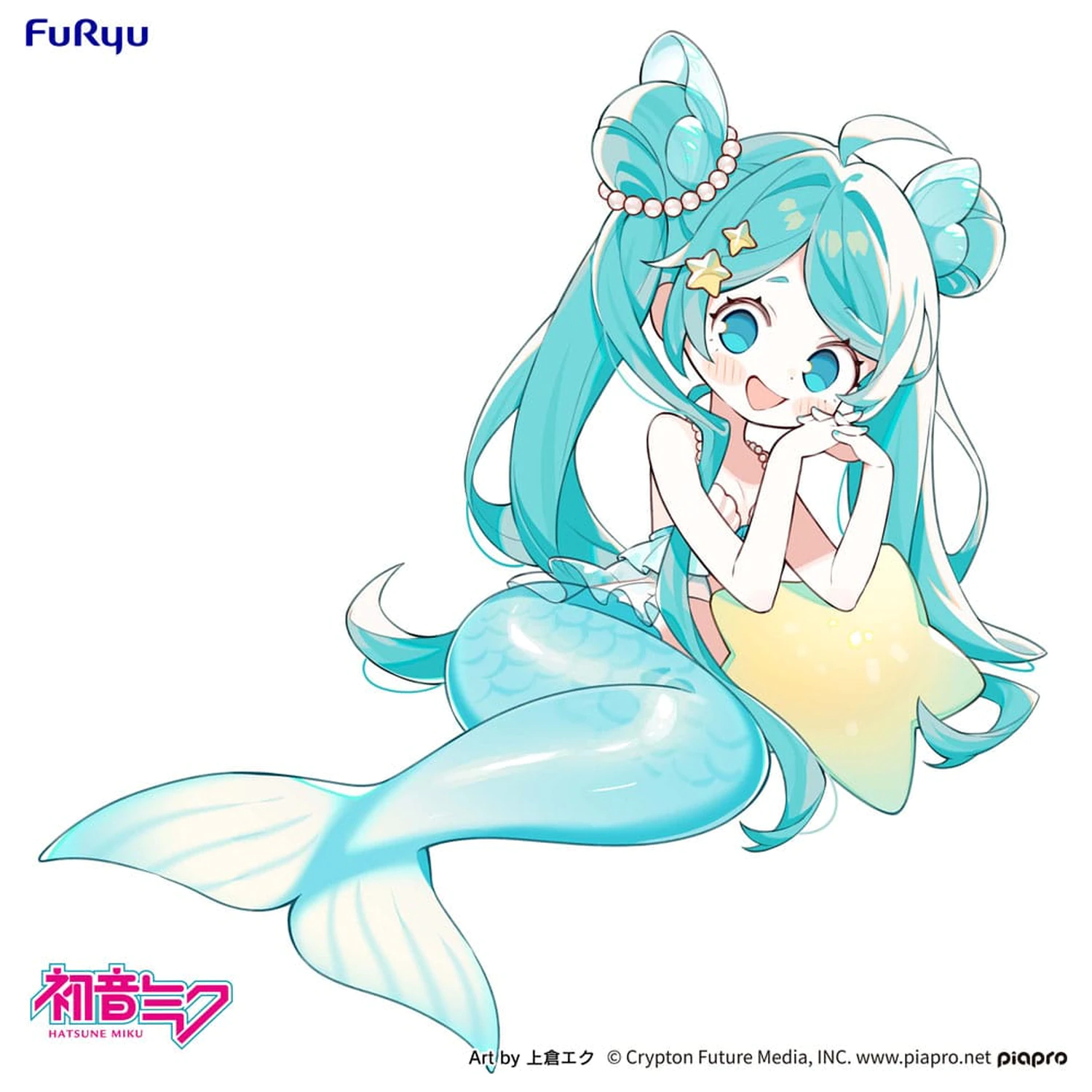 Hatsune Miku Desktop Fairy PVC socha Hatsune Miku Mermaid princess Ver. 9 cm produktová fotografia