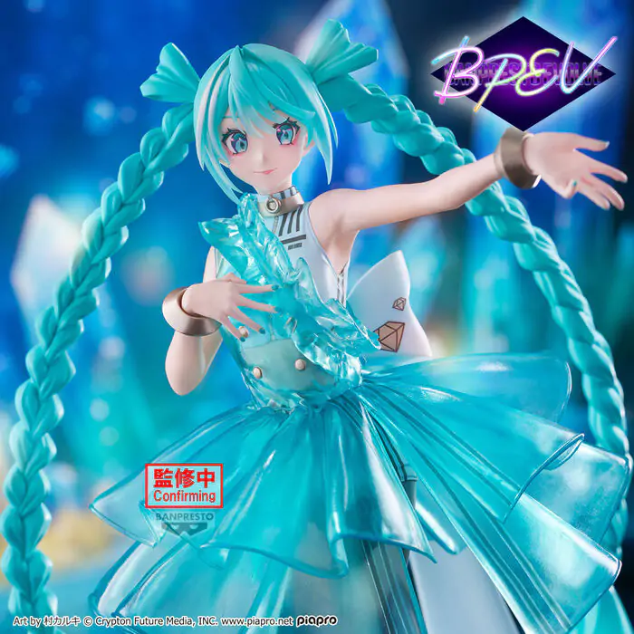 Hatsune Miku EmeraldGem Clearluxe figúrka 28 cm produktová fotografia