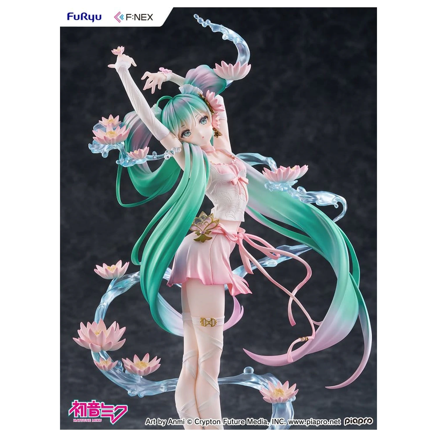 Hatsune Miku F:NEX PVC Socha 1/7 Water lily Ver. 27 cm produktová fotografia