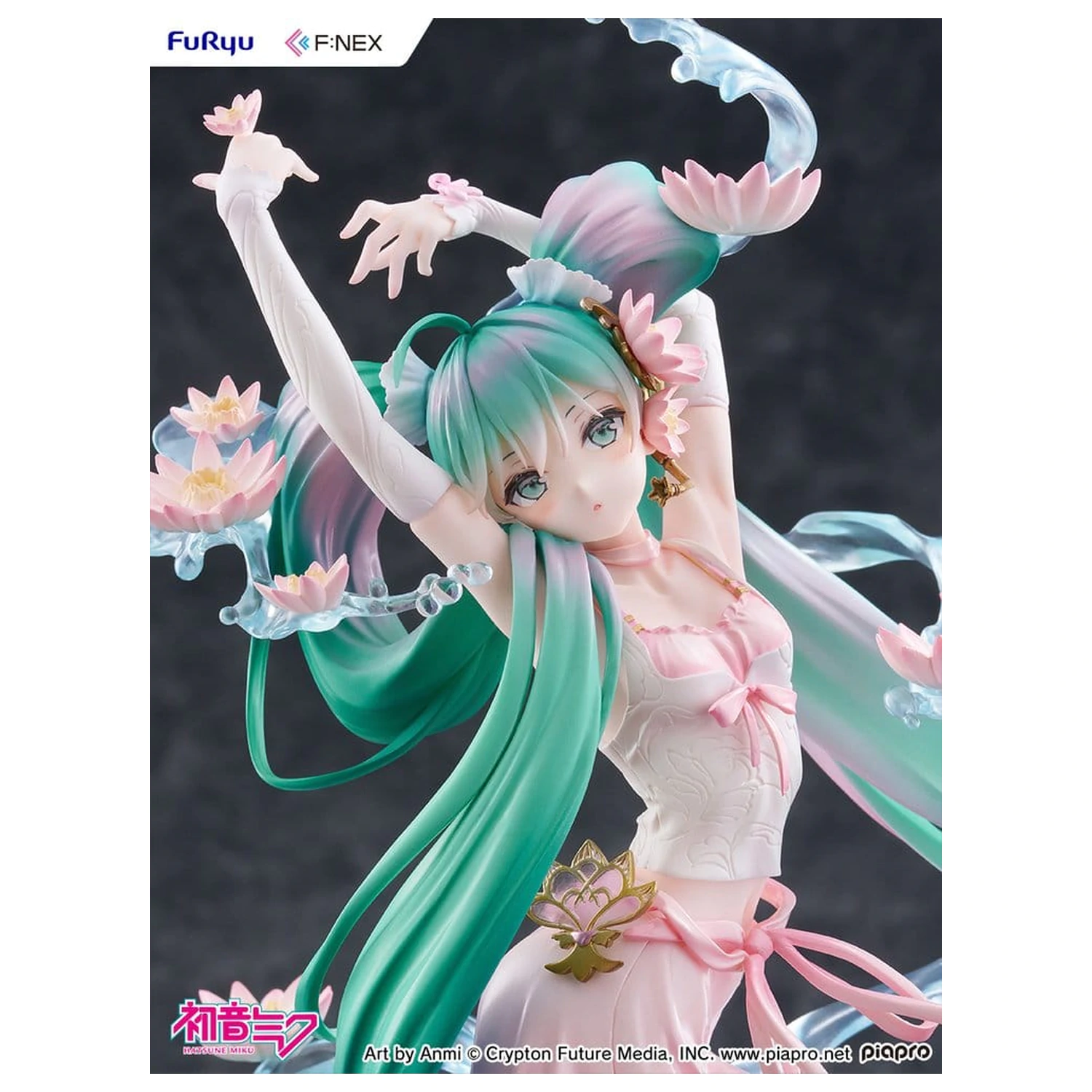 Hatsune Miku F:NEX PVC Socha 1/7 Water lily Ver. 27 cm produktová fotografia