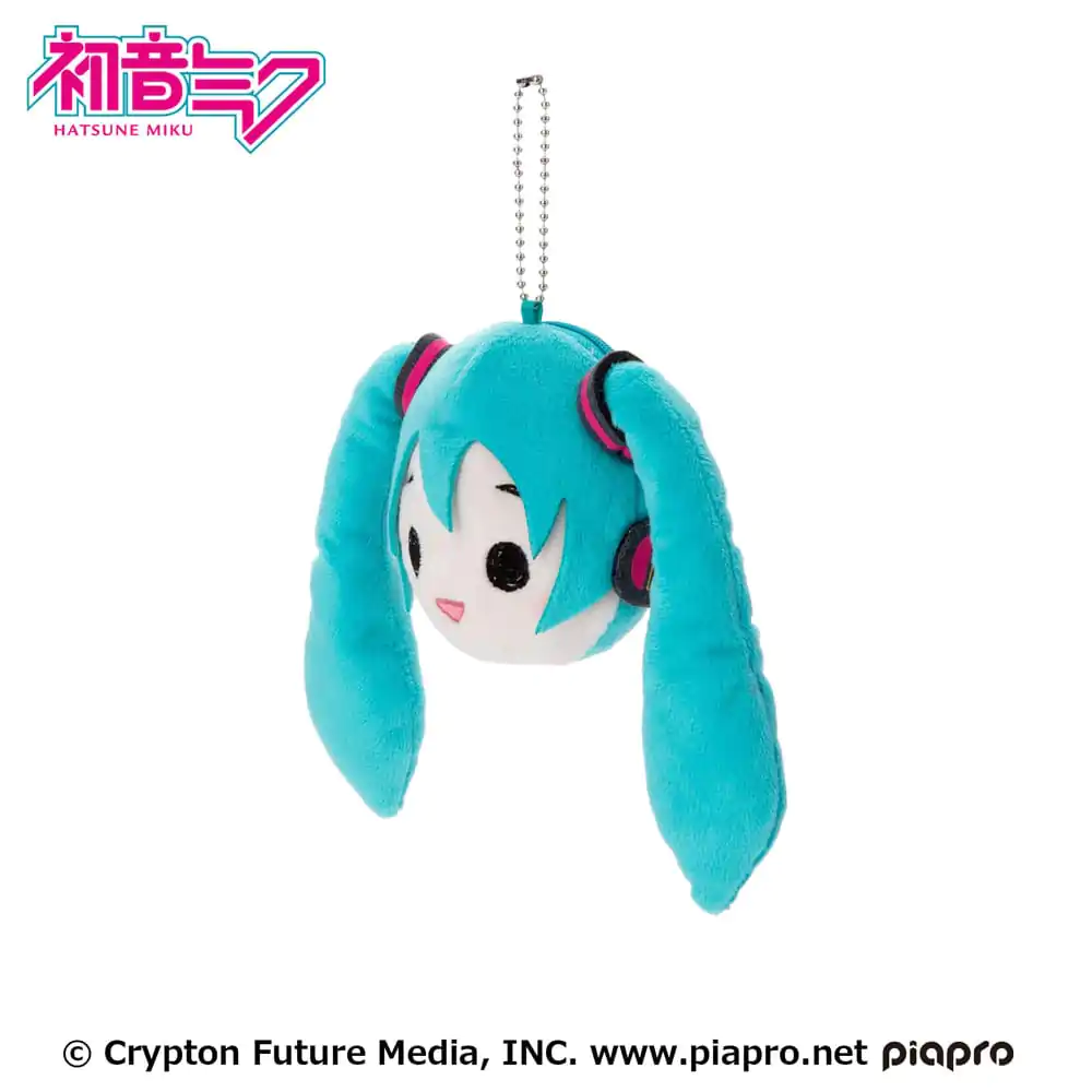 Hatsune Miku Plyšová kľúčenka Miku Face 13 cm produktová fotografia