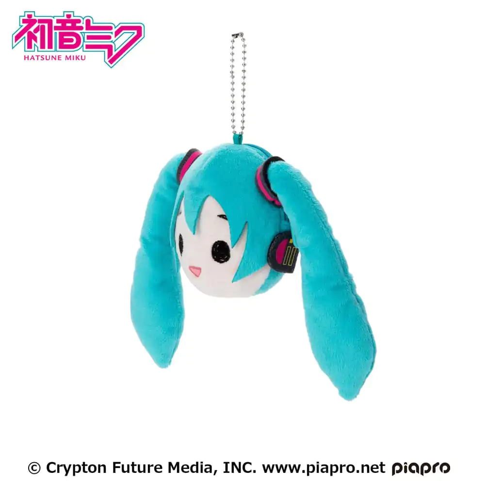 Hatsune Miku Plyšová kľúčenka Miku Face 13 cm produktová fotografia