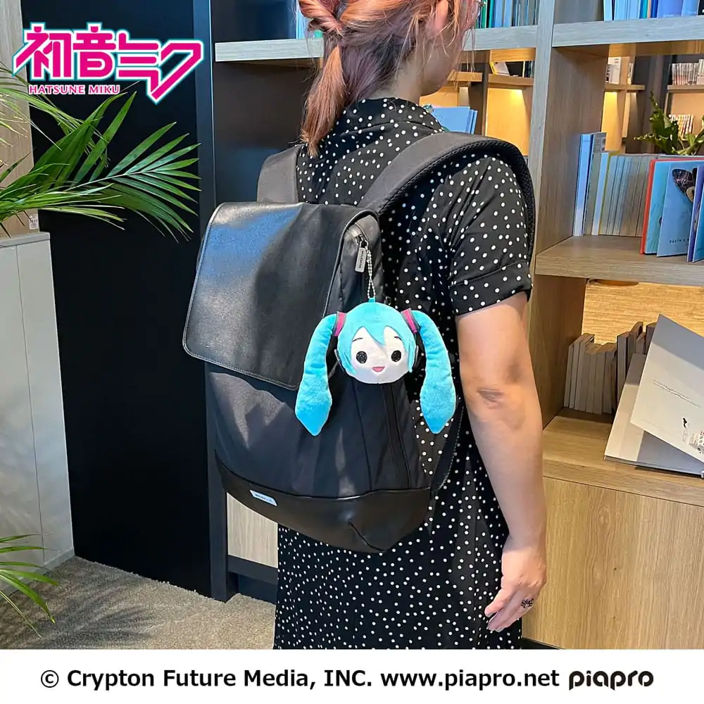 Hatsune Miku Plyšová kľúčenka Miku Face 13 cm produktová fotografia