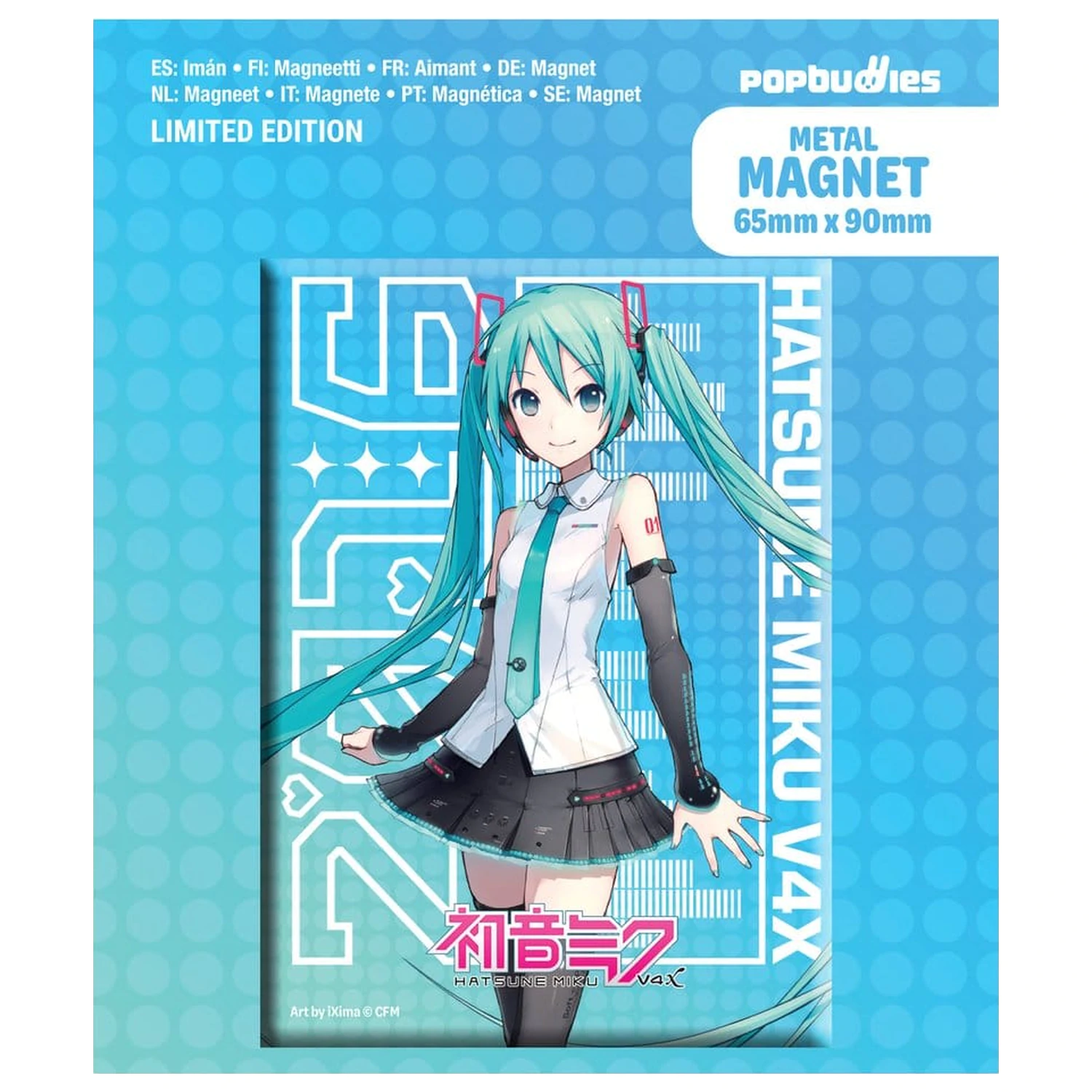 Hatsune Miku Magnet na chladničku V4x kovový produktová fotografia