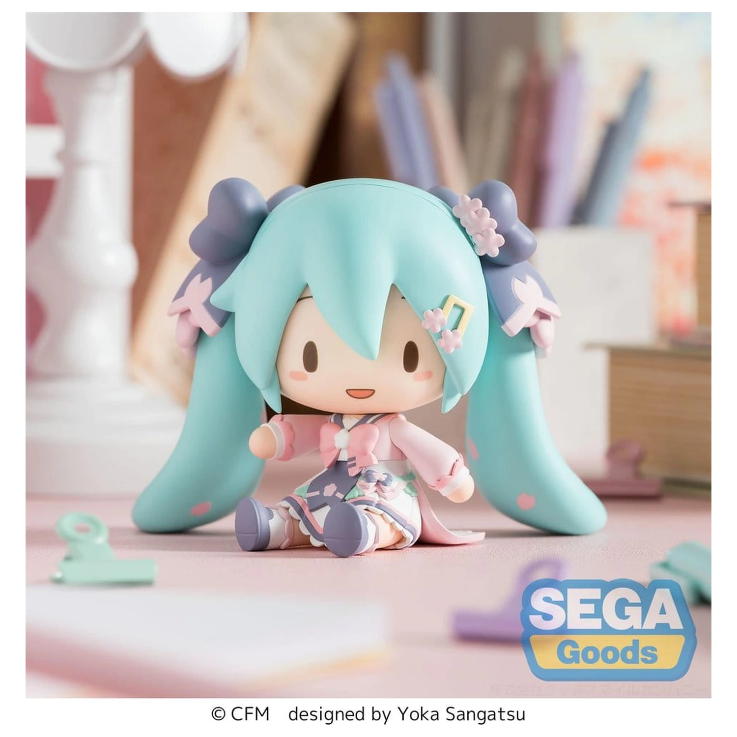 Hatsune Miku fuwa petit Chibi Figure „Nový Semester“ 8 cm produktová fotografia
